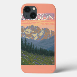 Coques Pour iPhone Affiche de Vintage voyage de fleurs de ressort