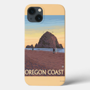 iPhone 13 Case Affiche de Vintage voyage de roche de meule de