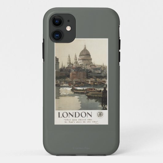 Coques Case-Mate iPhone Affiche de voyage de Great Western St Paul (Dos)