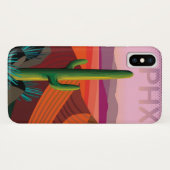 Coques Case-Mate iPhone Affiche de voyage de Phoenix Arizona | (Dos (Horizontal))