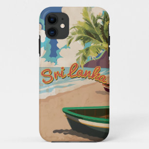 Case-Mate iPhone Case Affiche de voyage de vacances vintage au Sri Lanka