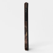 Coques Case-Mate iPhone Affiche de voyage des anneaux de Saturne. (Dos/Gauche)