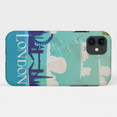 Coques Case-Mate iPhone Affiche de voyage londonienne (Dos (Horizontal))