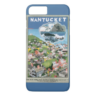 Coque Case-Mate Pour iPhone Affiche de voyage vintage, carte de l'île de Nantu