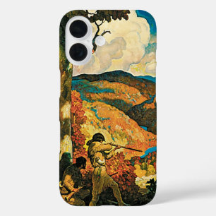 Coques iPhone 16 Affiche de voyage vintage NC Wyeth, Dans le vieux 