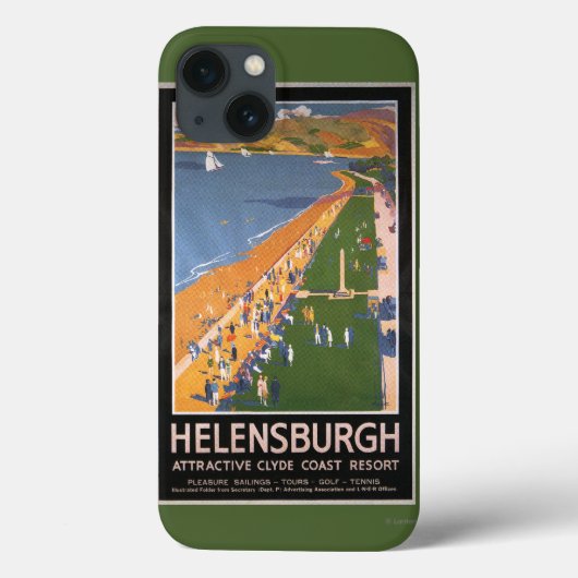 Coques Case-Mate iPhone Affiche des foules le long de Clyde Coast Beach Ra (Verso)