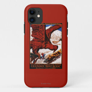 Coque iPhone 11 Affiche des Jeux olympiques d'hiver de 1924