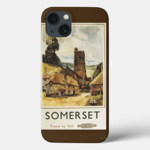 iPhone 13 Coque Affiche ferroviaire britannique de scène