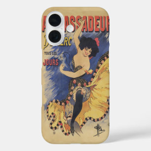 Coques iPhone 16 Affiche française vintage Art Nouveau Danseuse