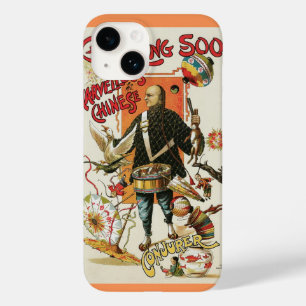 Coque Pour iPhone 14 Affiche Magique Vintage, Magicien Chung Ling Soo