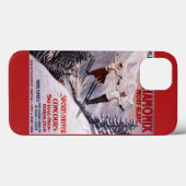 Coques Case-Mate iPhone Affiche promotionnelle de ski (Verso (horizontal))