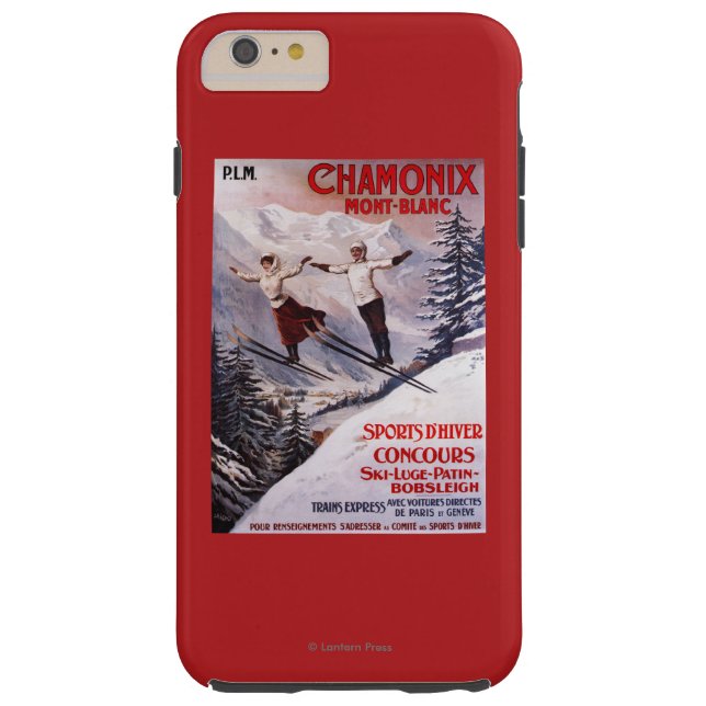 Coques Case-Mate iPhone Affiche promotionnelle de ski (Dos)