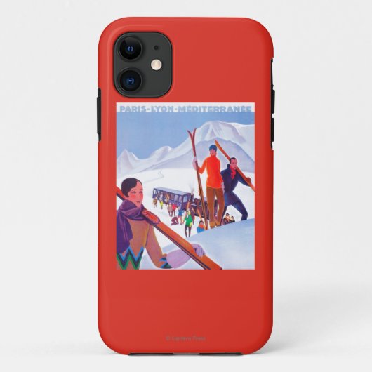 Coques Case-Mate iPhone Affiche promotionnelle ferroviaire de PLM (Dos)