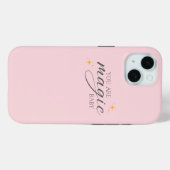 Coques Case-Mate iPhone Affirmation magique rose mignon (Verso (horizontal))