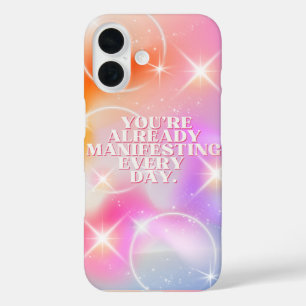 Coques iPhone 16 Affirmation quotidienne, Loi de l'attraction, Moti