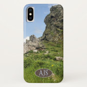 Coques Case-Mate iPhone Affleurement rocheux dans le paysage, Écosse. (Dos)