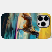 Coques Case-Mate iPhone Afghan Hound Beach Surf Peinture (Verso (horizontal))