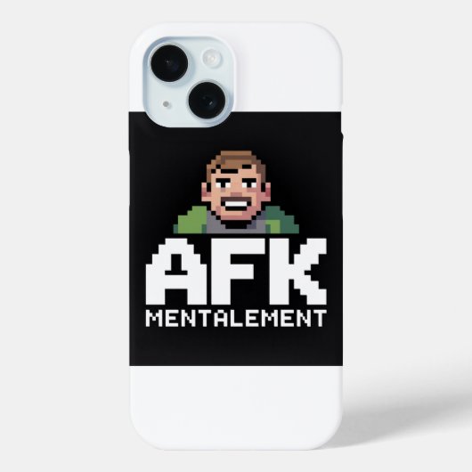 Coques Case-Mate iPhone AFK Mentalement Chibi Gamer Pixel Art (Verso)