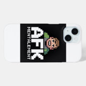 Coques Case-Mate iPhone AFK Mentalement Chibi Gamer Pixel Art (Verso (horizontal))