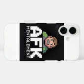 Coques Case-Mate iPhone AFK Mentalement Chibi Gamer Pixel Art (Verso (horizontal))