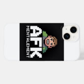 Coques Case-Mate iPhone AFK Mentalement Chibi Gamer Pixel Art (Verso (horizontal))