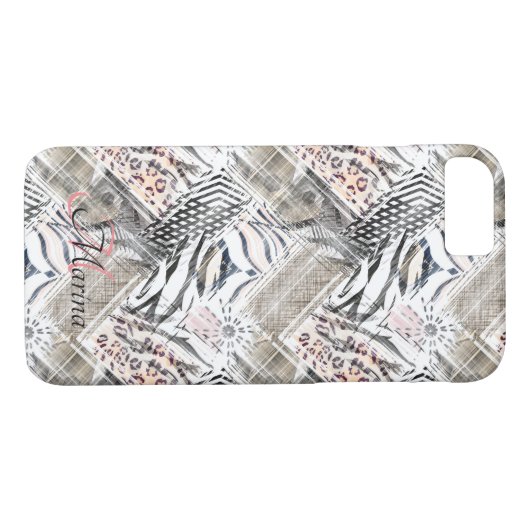 Coques Case-Mate iPhone Africain, combiné, cuir, tigre, personnalisé (Dos (Horizontal))