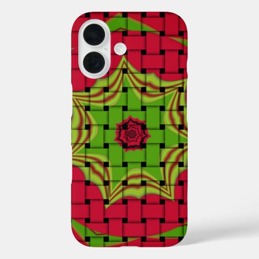 Coques Case-Mate iPhone African Lovely Design rouge tissé (Verso)