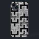 Coques Pour iPhone African Mudcloth Textile with Geometric Patterns<br><div class="desc">This imprime un truc made by Norman Wyatt,  Jr. dans le style de l'Afrique mudcloth. The mudcloth textile originated in Mali and is a sign of cultural identity. Affichage your love of global culture and geometric patterns by purchasing this print !</div>