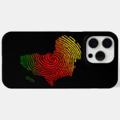 Coques Case-Mate iPhone Afrique - Impression des doigts, Histoire noire, é (Verso (horizontal))