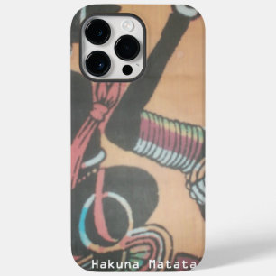 Coque Pour Pour iPhone 14 Pro Max Afrique Massai Hakuna Matata.