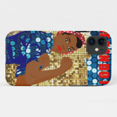 Coques Case-Mate iPhone afrique rosie le riveter (Dos (Horizontal))