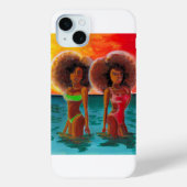 Coques Case-Mate iPhone Afro Beach Queens (Verso)