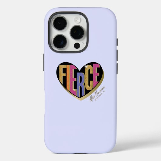 Coques Case-Mate iPhone Afro Unicorn Fierce Heart Design (Verso)