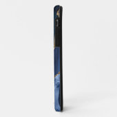 Coques Case-Mate iPhone Agate bleu et noir personnalisé (Dos/Gauche)