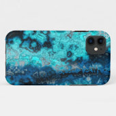 Coques Case-Mate iPhone Agate bleue (Dos (Horizontal))