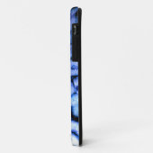 Coques Case-Mate iPhone Agate de quartz bleu, Geodes bleues, motif abstrai (Dos/Gauche)