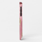 Coques Case-Mate iPhone Agate d'or Rose moderne (Dos/Gauche)