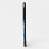 Coques Case-Mate iPhone Agate en dentelle bleue (Dos/Gauche)