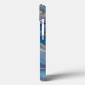 Coques Case-Mate iPhone Agate en dentelle bleue (Verso / Gauche)