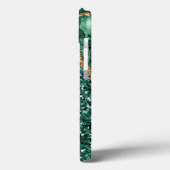 Coques Case-Mate iPhone Agate Green Gold Parties scintillant Geode Marbre  (Verso / Gauche)