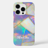 Coques Case-Mate iPhone Agate holographique élégant géométrique Coque-Mate (Verso)