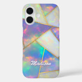 Coques Case-Mate iPhone Agate holographique élégant géométrique Coque-Mate (Verso)