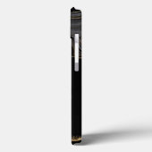 Coques Case-Mate iPhone Agate moderne Black Gold Parties scintillant Nom d (Verso / Gauche)