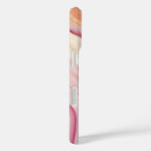 Coques Case-Mate iPhone Agate Or Rose Moderne Élégante Nom (Verso / Droite)