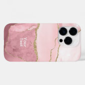 Coques Case-Mate iPhone Agate rose et or (Verso (horizontal))