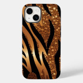 Coques Case-Mate iPhone Agate Tiger Blue Parties scintillant iPhone Mate T (Verso)