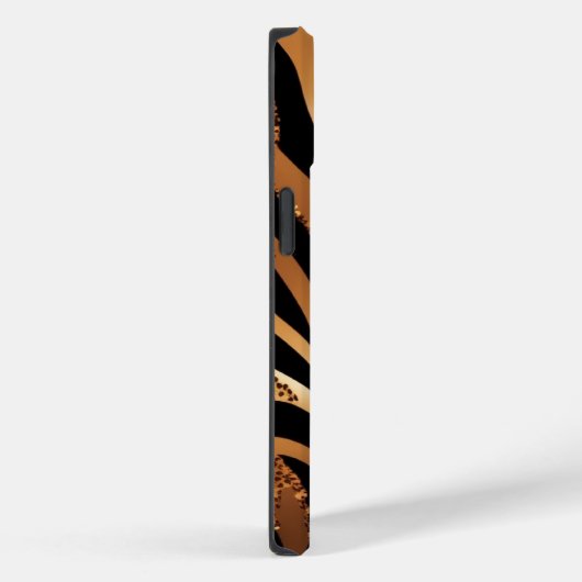 Coques Case-Mate iPhone Agate Tiger Blue Parties scintillant iPhone Mate T (Verso / Droite)