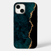 Coques Case-Mate iPhone Agate turquoise et Gold (Verso)