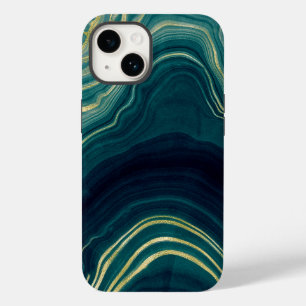 Coque Pour iPhone 14 agate verte