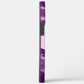 Coques Case-Mate iPhone Agate violet avec Parties scintillant argentée Mon (Verso / Droite)